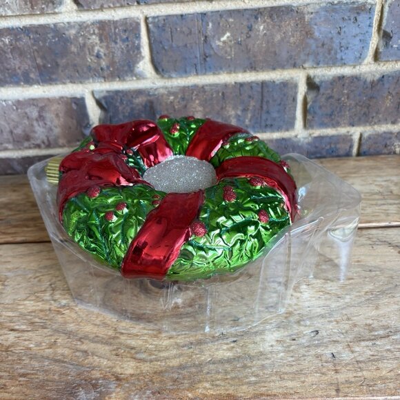 Jumbo Shatterproof Christmas Ornament Wreath 9”x8” - Picture 6 of 6